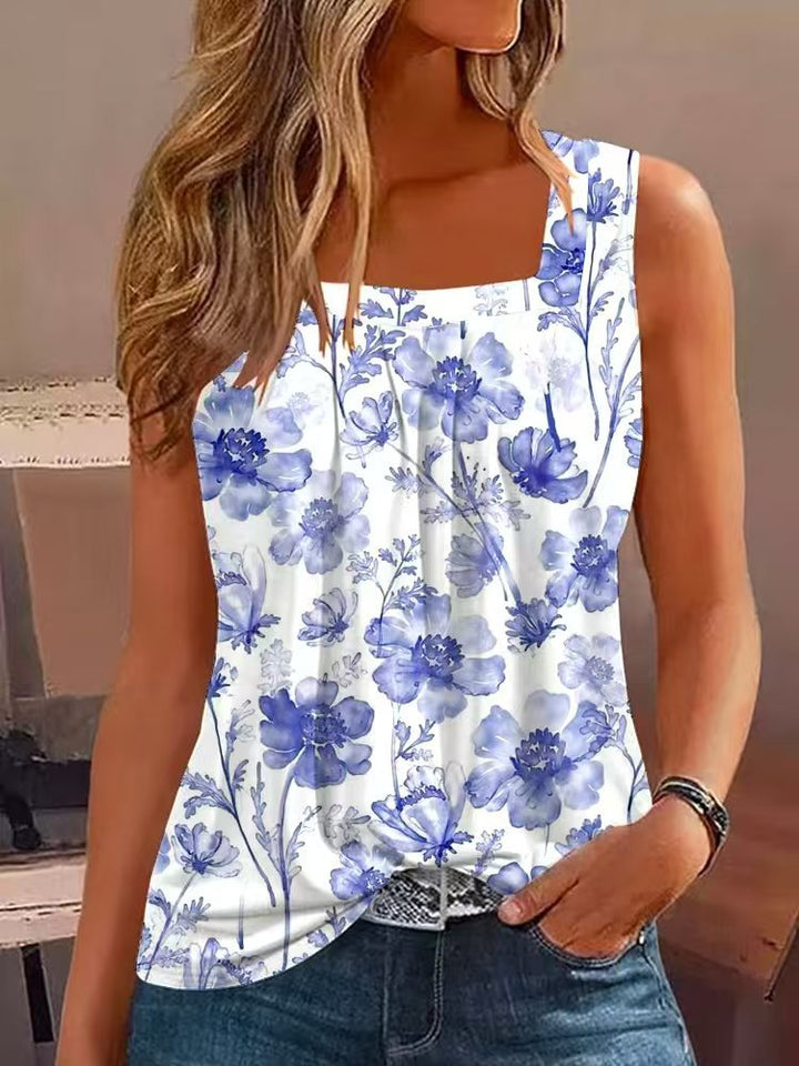 Damen Elegantes Blusentop mit Blumenmuster Drune