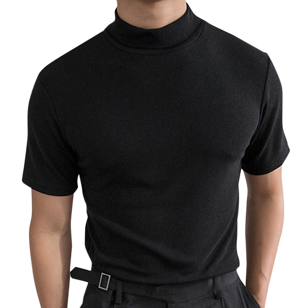 Herren Elegantes Poloshirt mit Stehkragen Drune