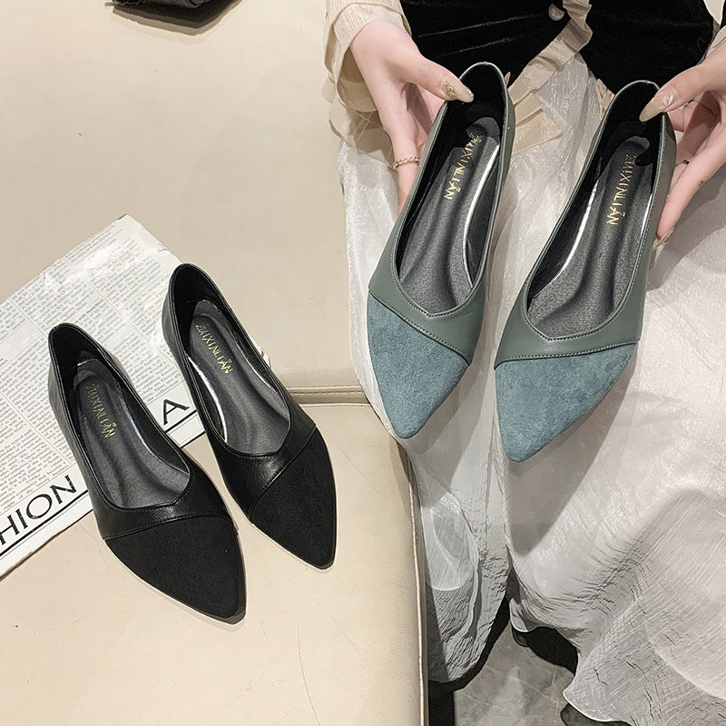 Damen nan spitze Schlupfhalbschuhe im Materialmix mit ergonomischem Komfortfußbett und flexibler Profillaufsohle Drune
