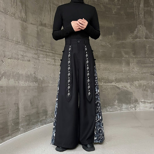Herren weite Hose mit eleganten Seitenakzenten Drune