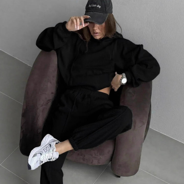 Damen gemütliches Fleece-Freizeitset Drune