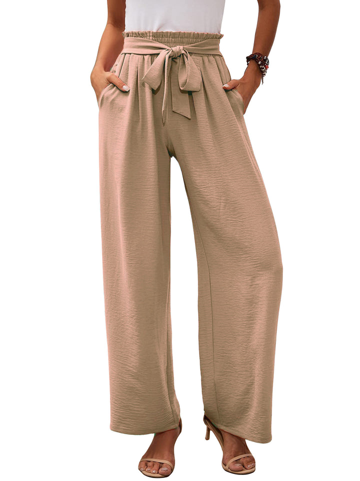 Damen weite Sommerhose mit galantem Bindegürtel Drune