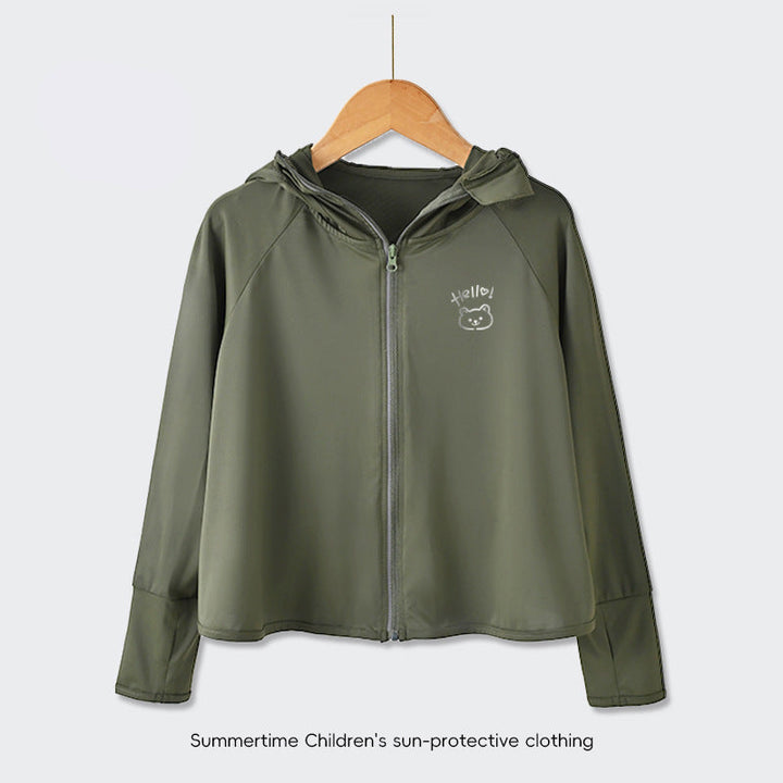 Damen UV-Schutzjacke mit Kapuze und weichem Material Drune