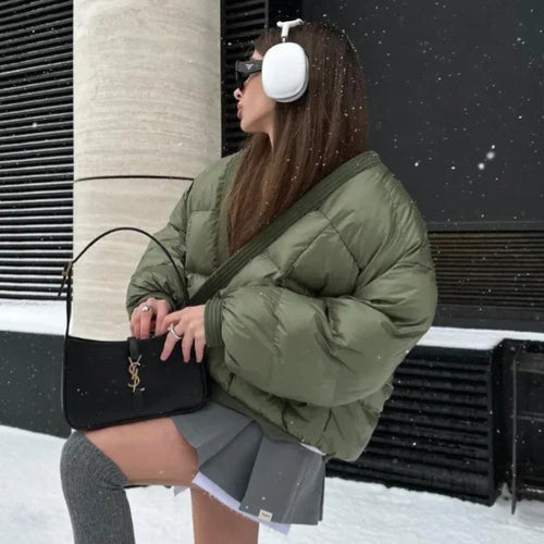 Damen gesteppte Übergangsjacke mit modischem Schnitt und praktischen Taschen Drune