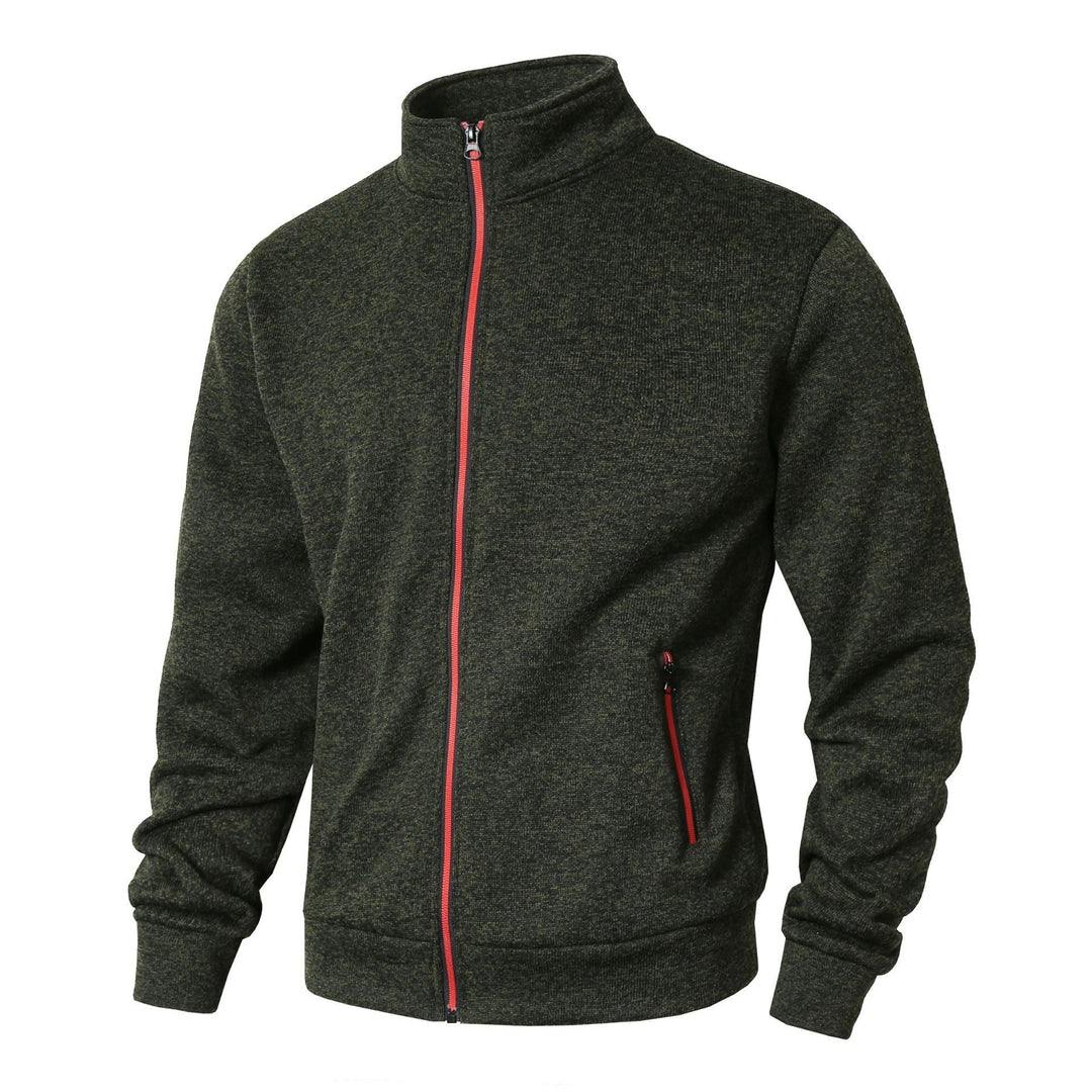 Herren Fleecejacke mit hohem Kragen und Reißverschluss Drune