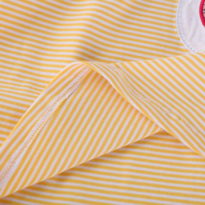 Mädchen Freizeitkleid mit liebevollen Entenapplikationen Drune
