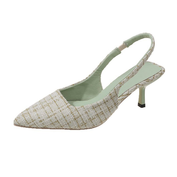 Damen Slingback-Pumps mit elegantem Stoffmix und modischem Absatz Drune