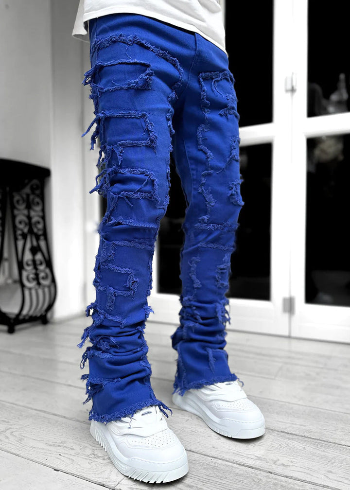 Herren lässige Ripped Jeans im modischen Schnitt Drune