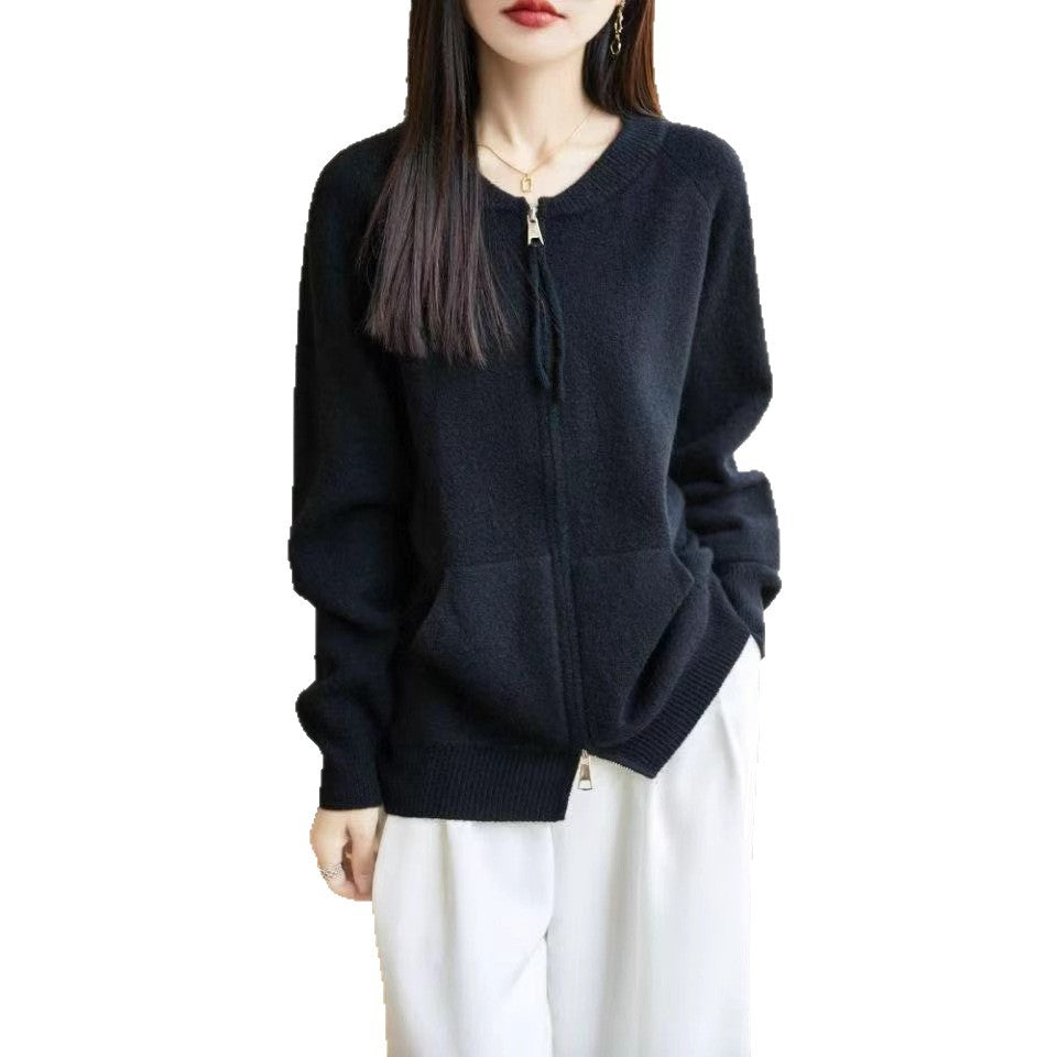 Damen Strickjacke mit Reißverschluss und praktischen Taschen Drune