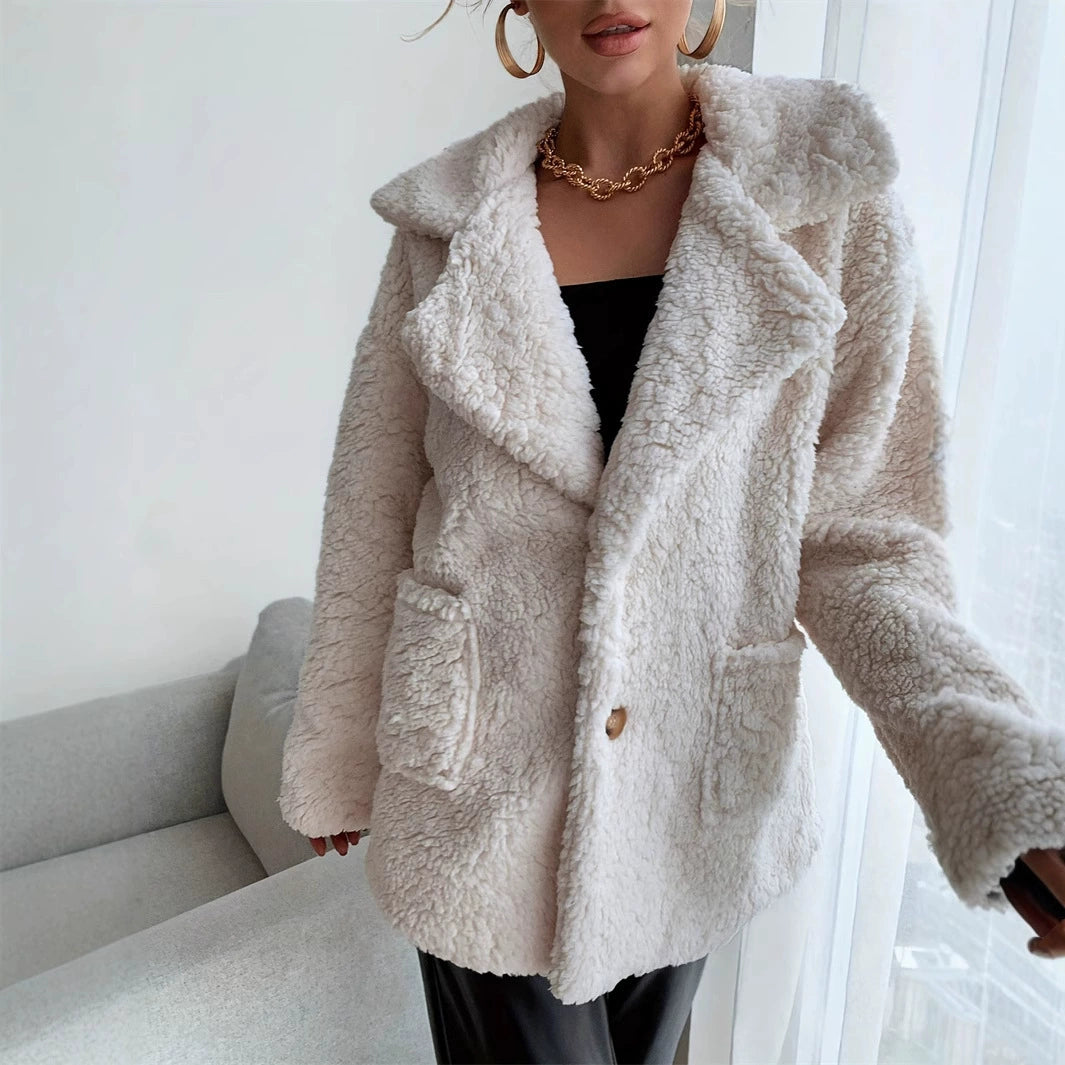 Drune | Leichtgewicht Teddyjacke Polyester Weich und Warm