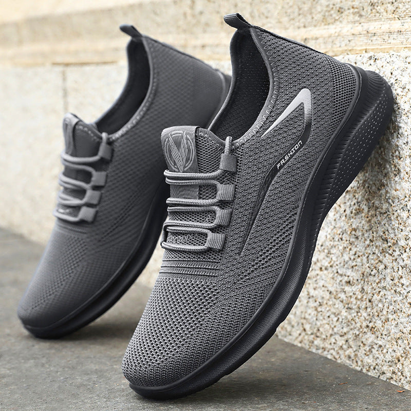 Herren nan atmungsaktive Strick-Sneaker mit sockenähnlichem Schaft und flexibler Komfortlaufsohle Drune