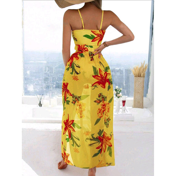 Damen Bikini-Set mit floralem Oberteil und lässigem Maxi-Rock Drune