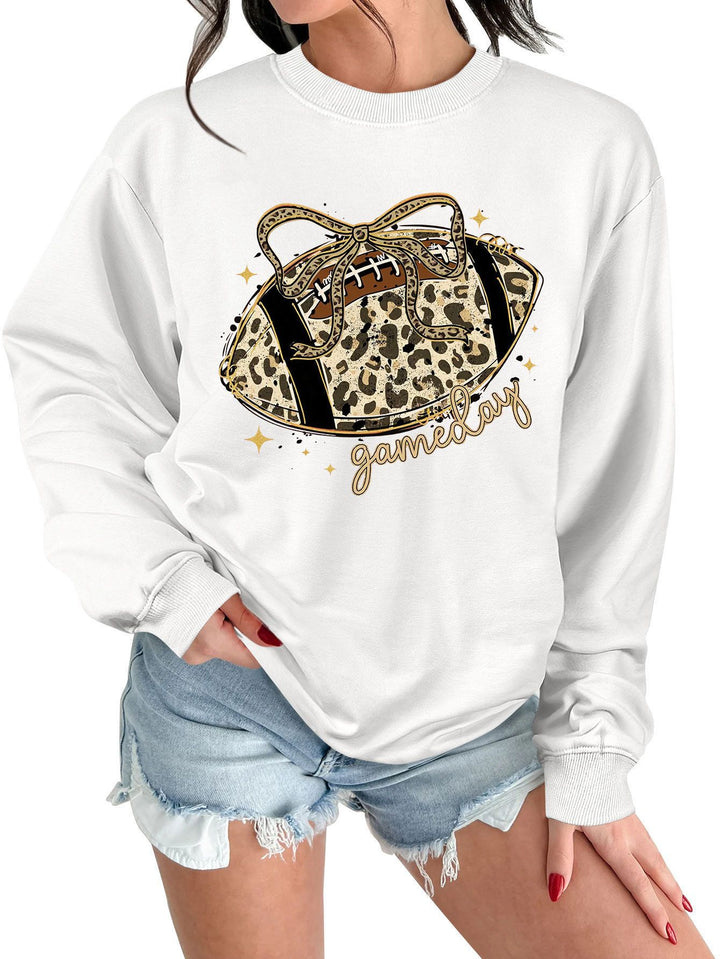 Damen Sweatshirt mit aufregendem Sportmotiv und lässigem Schnitt Drune