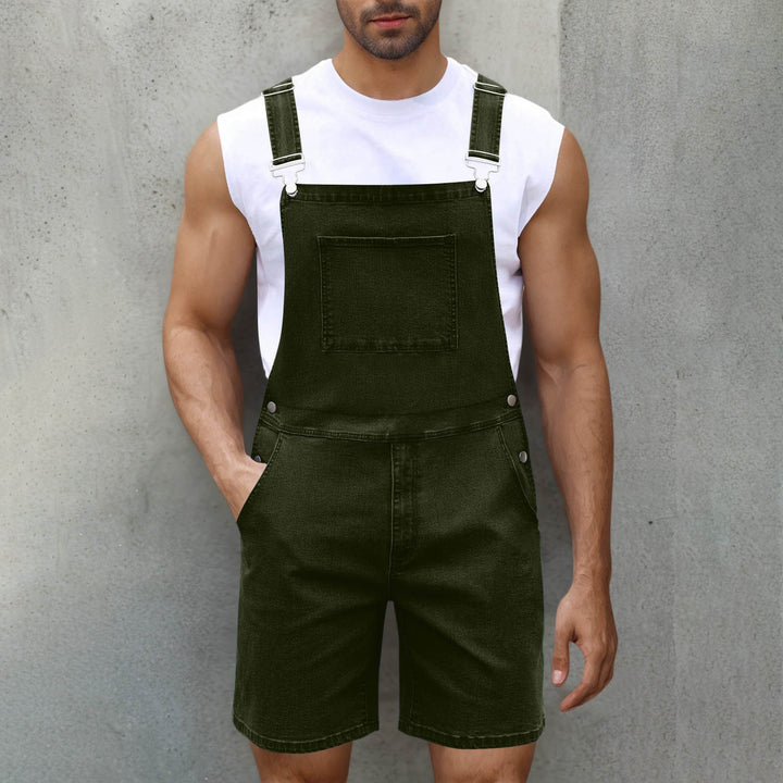 Herren Lässige Denim-Latzhose Heidi-Mode