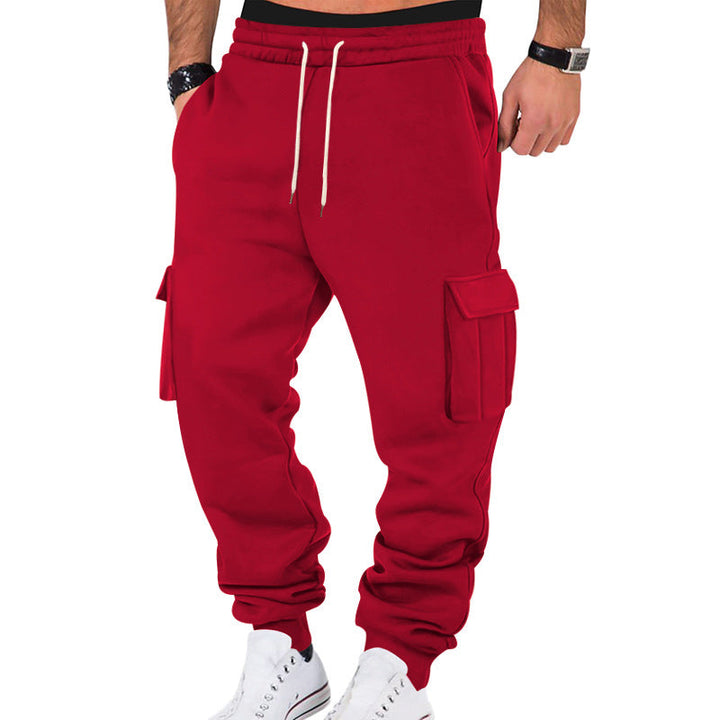 Herren Cargo-Sweatpants mit elastischem Bund und praktischen Seitentaschen Drune