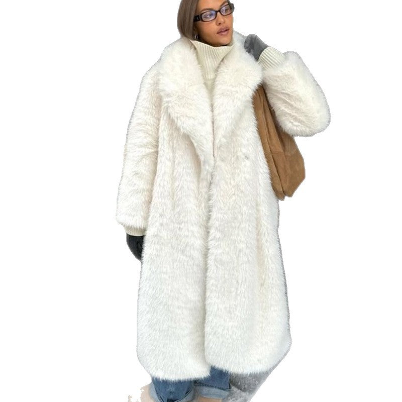 Damen Extravagante Kunstpelzjacke Drune