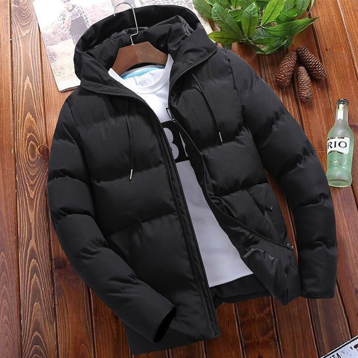 Herren nan gesteppte Thermo-Steppjacke mit Kapuze und winddichter, wasserabweisender Polyesterhülle Drune