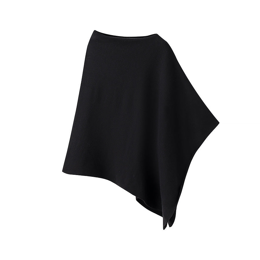 Damen Schalponcho aus hochwertiger Wolle und elastischem Material Drune