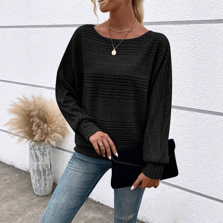 Damen lässiger Strickpullover Drune
