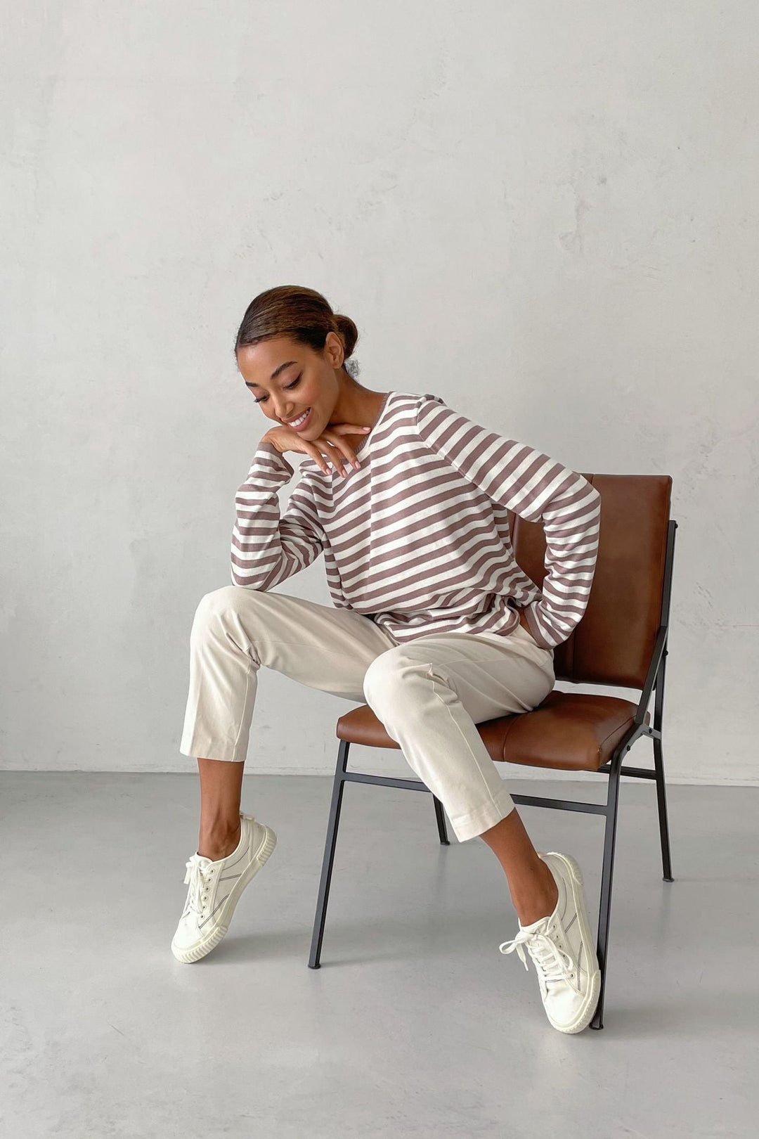 Drune | Klassischer Gestreifter Pullover