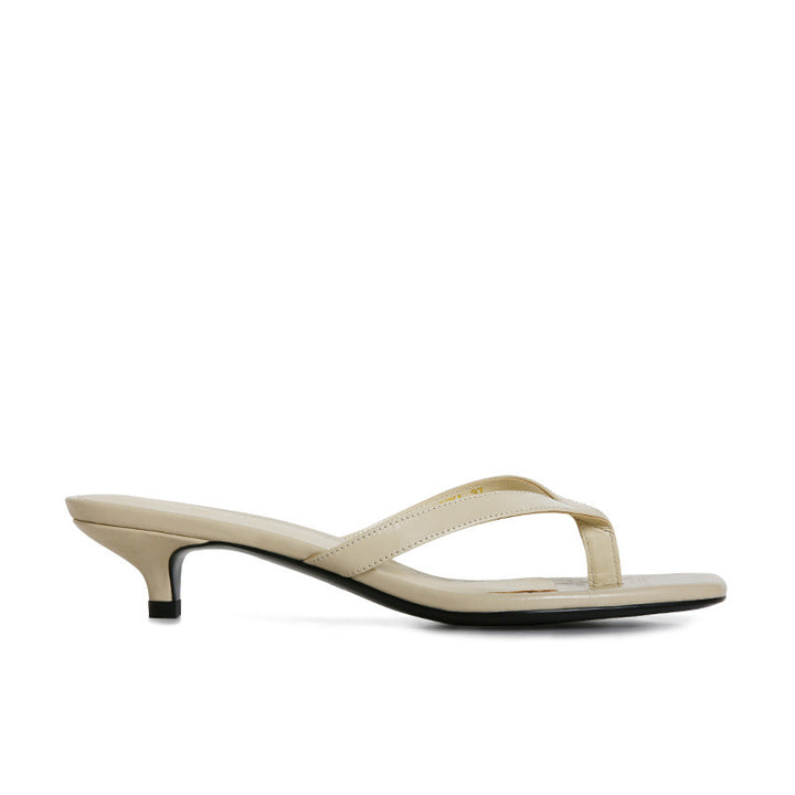 Damenschuhe Elegante Niedrige Blockabsatz Rutschen Sandalen Drune