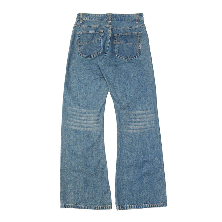 Damen weit geschnittene Jeans mit ausgefallenem Design Drune
