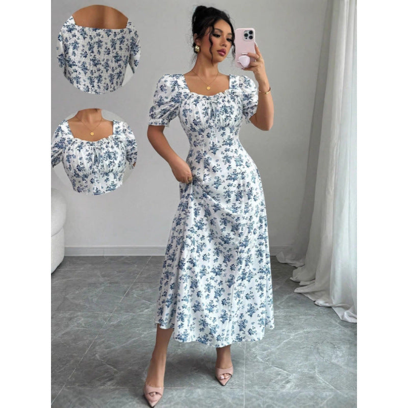 Damen Maxi-Kleid im romantischen Blumenmuster Drune