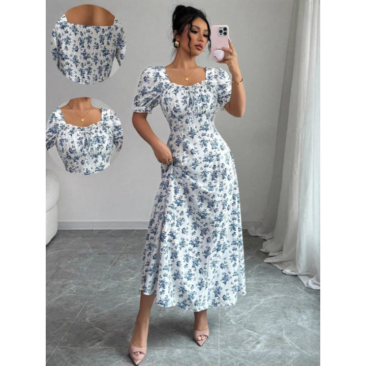 Damen Maxi-Kleid im romantischen Blumenmuster Drune