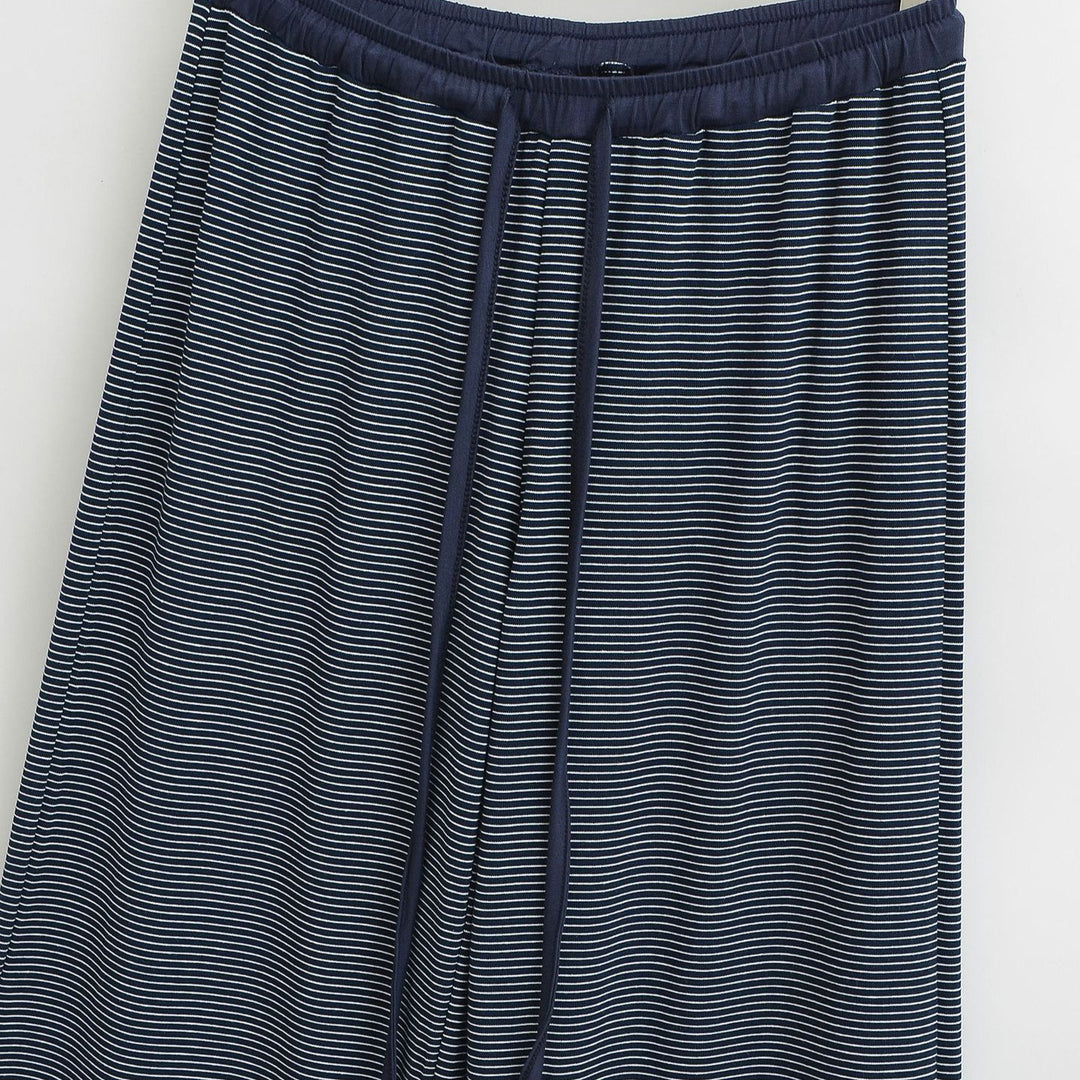 Damen Weite Lounge-Hose mit elastischem Bund und seitlichen Taschen Drune