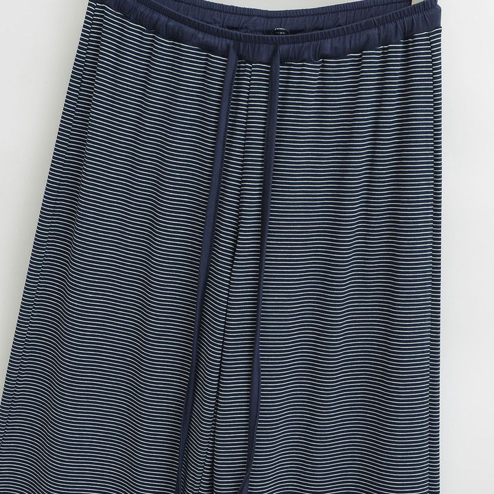 Damen Weite Lounge-Hose mit elastischem Bund und seitlichen Taschen Drune