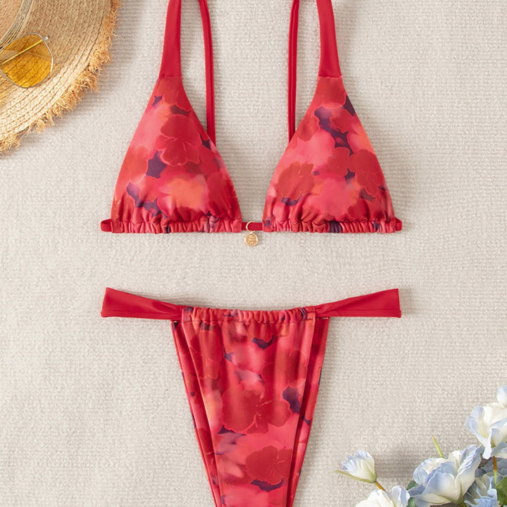 Damen Bikini-Set mit floralem Design Drune