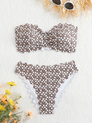 Damen Bikini-Set mit floralem Muster Drune