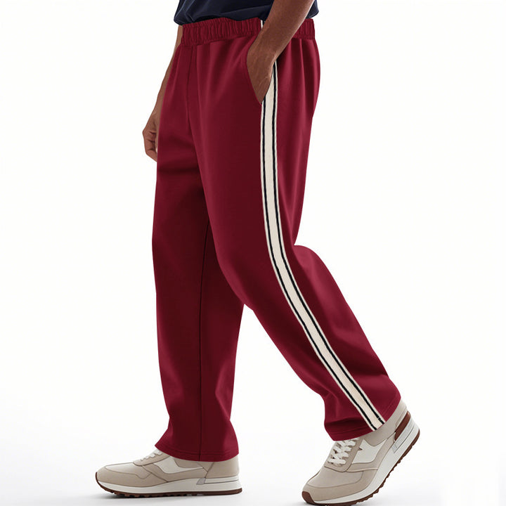 Herren Sportliche Freizeithose mit seitlichen Kontraststreifen Drune