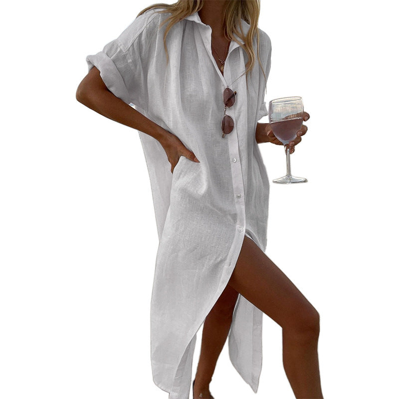 Damen Sommerliche Strandbluse Drune