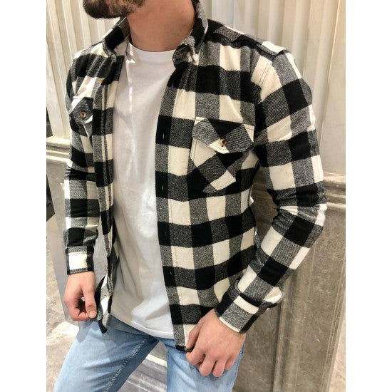 Drune | Hemd Karierter Flanell Relaxed Fit Langärmelig Mit Brusttaschen