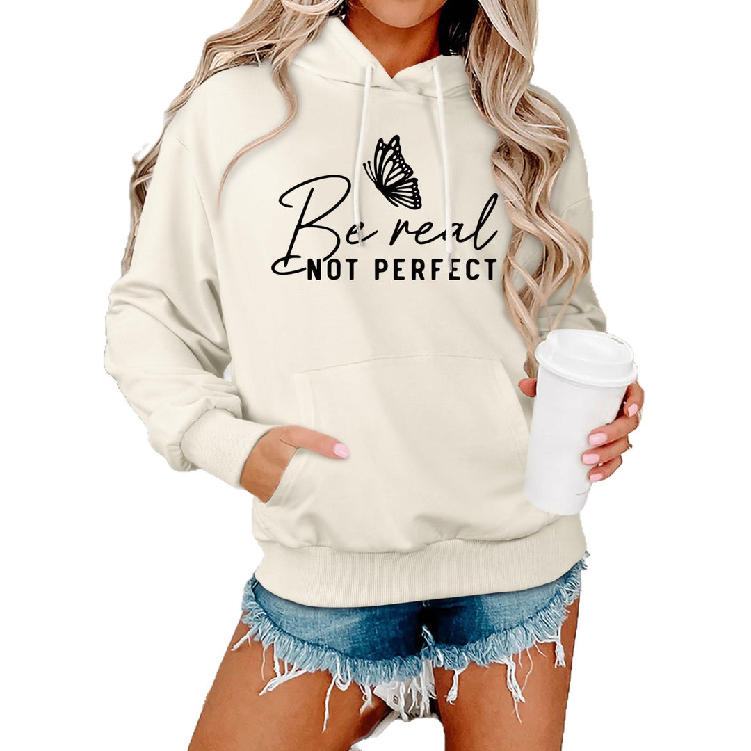Damen Kapuzenpullover mit kreativem Motiv und bequemer Schnittführung Drune