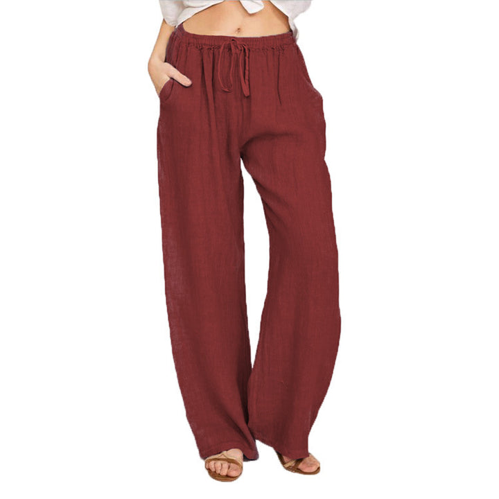Damen bequeme Leinenhose Drune