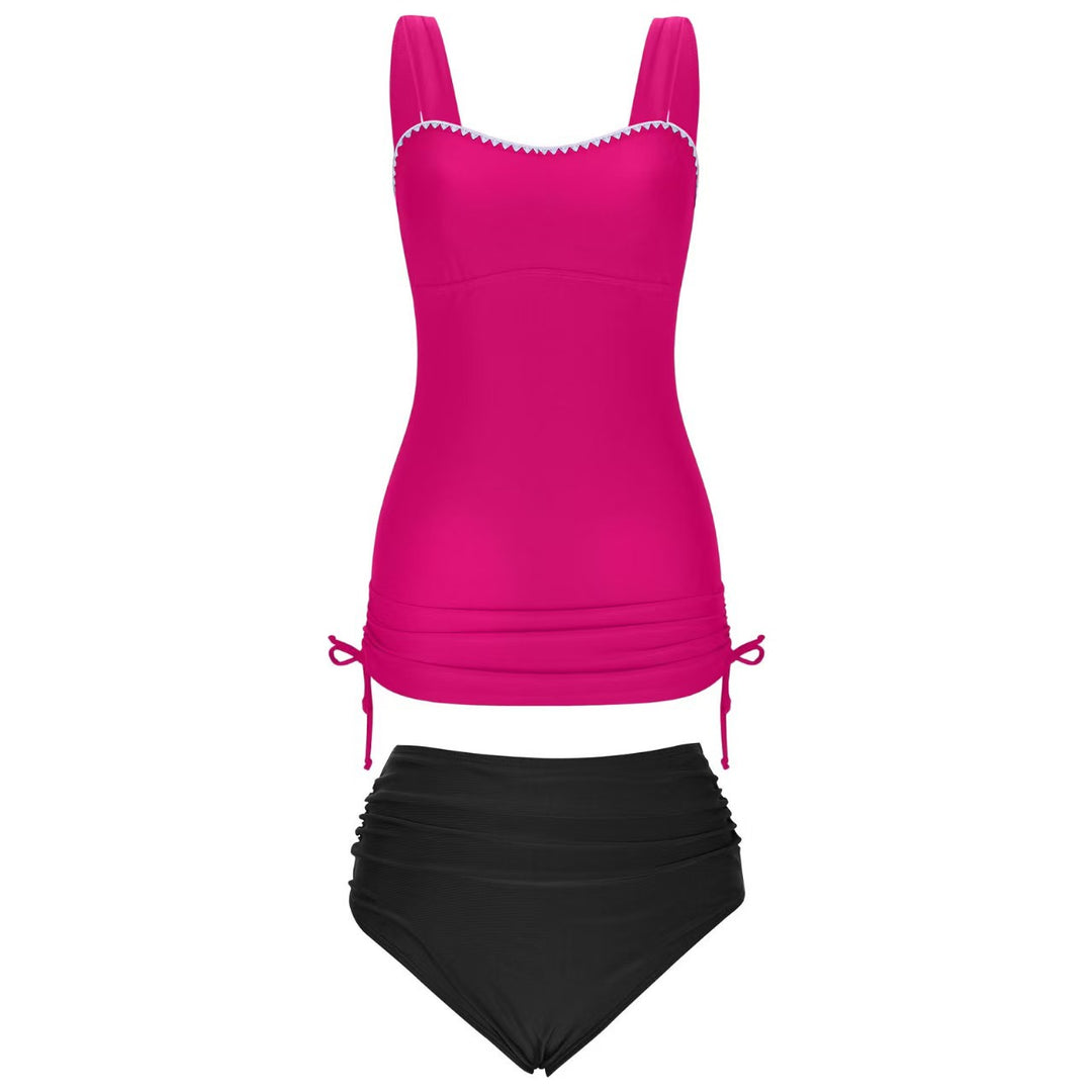 Damen Tankini-Set mit verstellbaren Trägern und seitlicher Raffung Drune