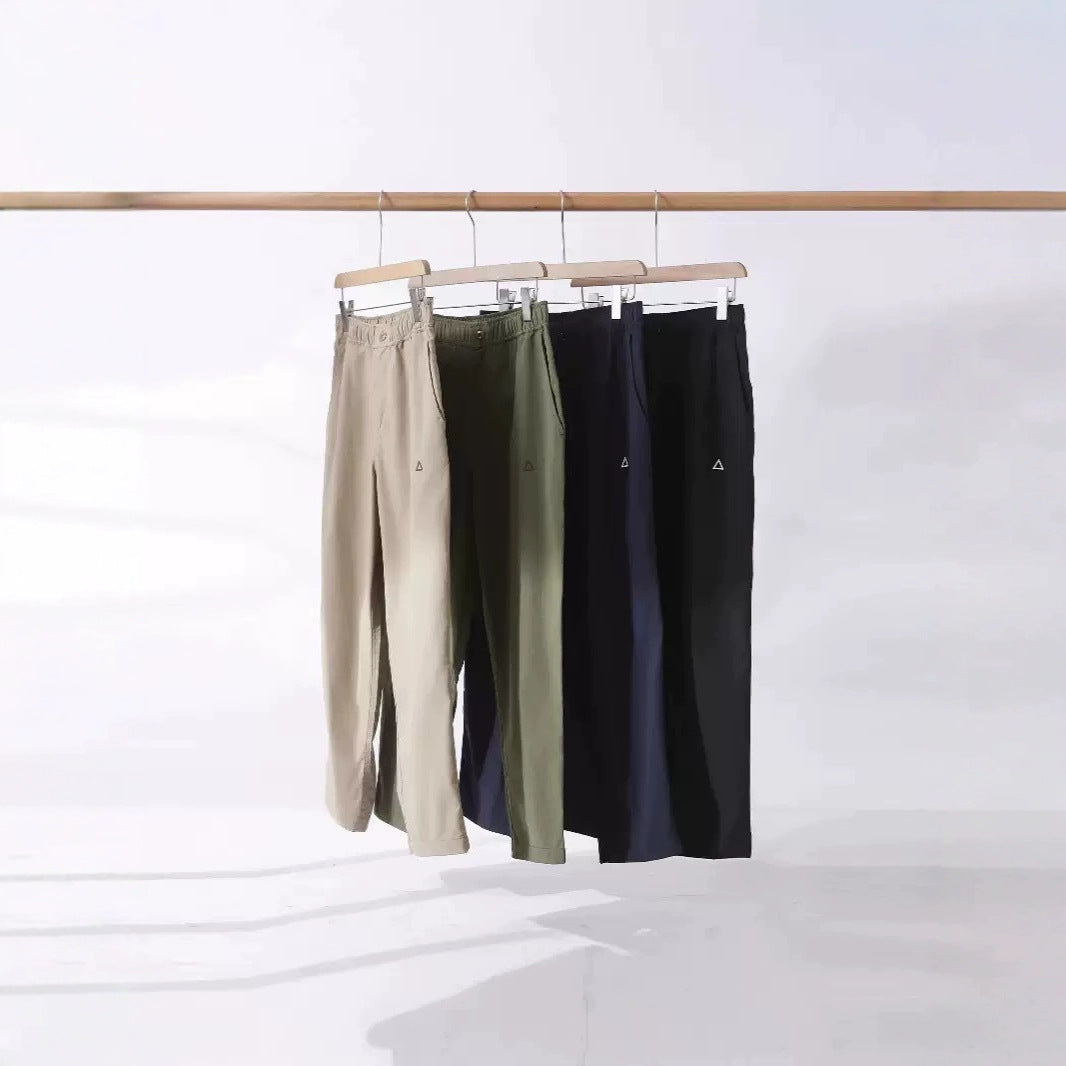 Damen funktionale Freizeit-Hose mit elastischem Bund und seitlichen Taschen Drune