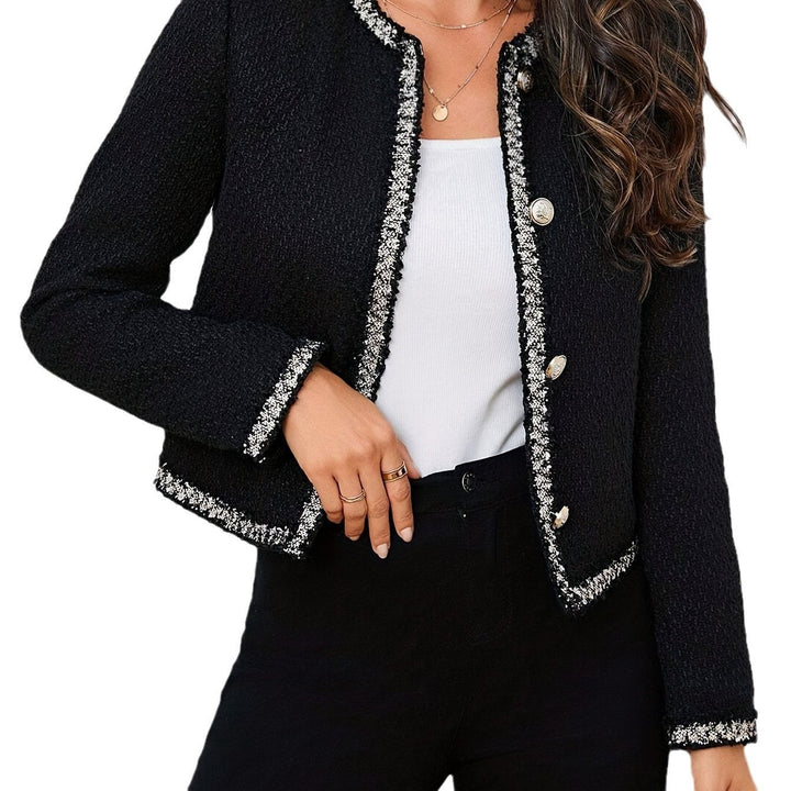 Damen elegante Jacke mit Struktur und Details Drune