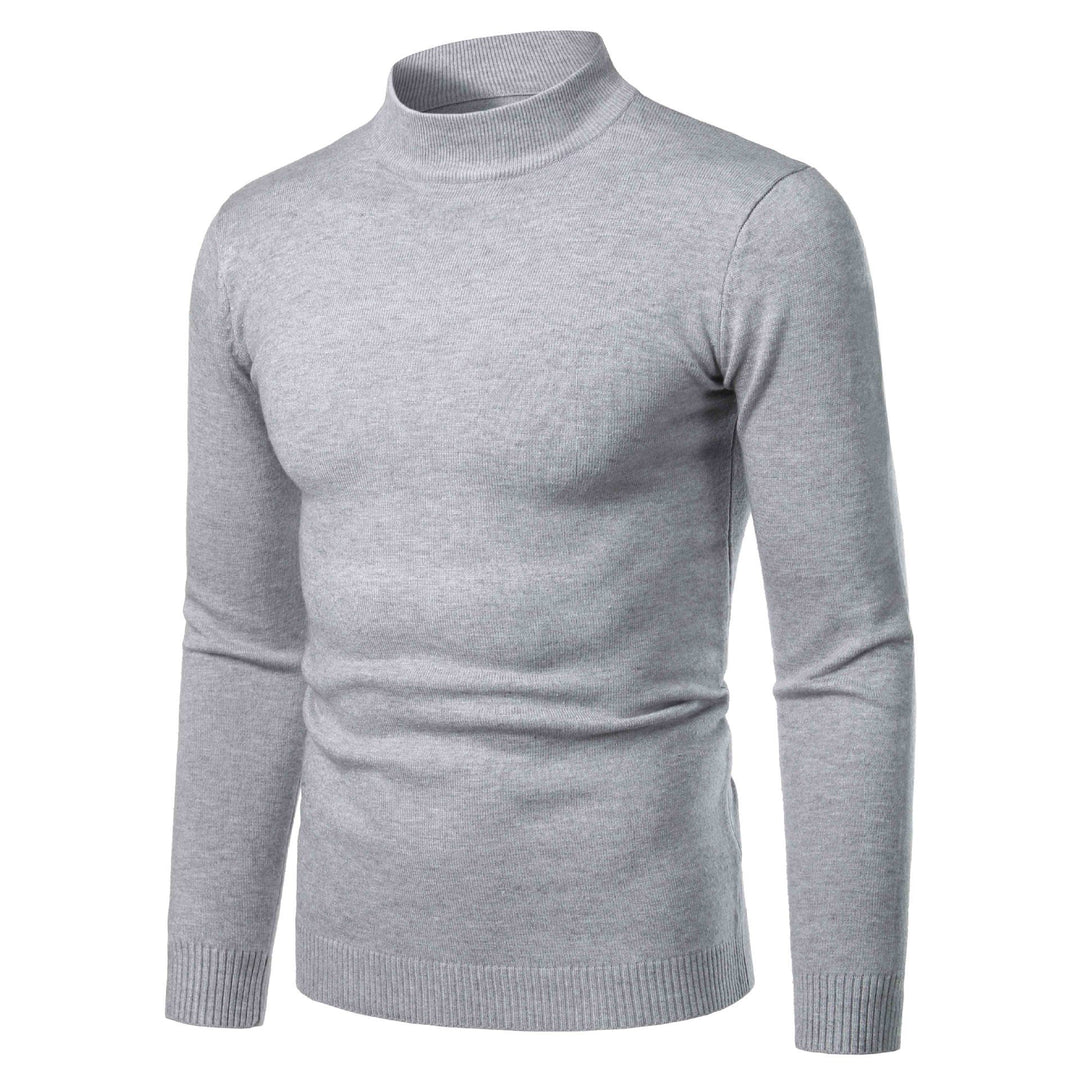 Herren warme Rollkragenpullover aus feinem Strickmaterial Drune