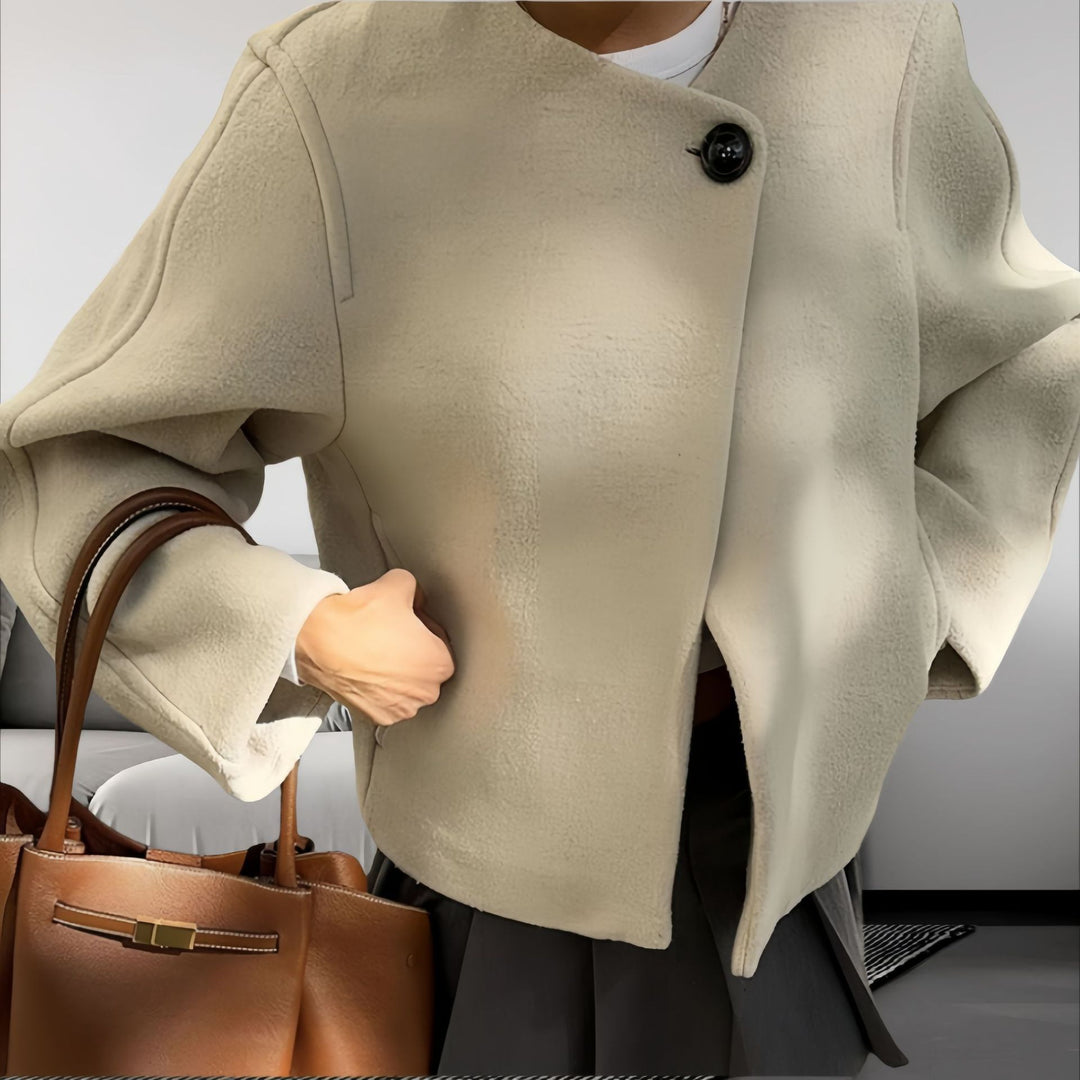 Damen Modische Oversized-Jacke mit strukturiertem Design Drune