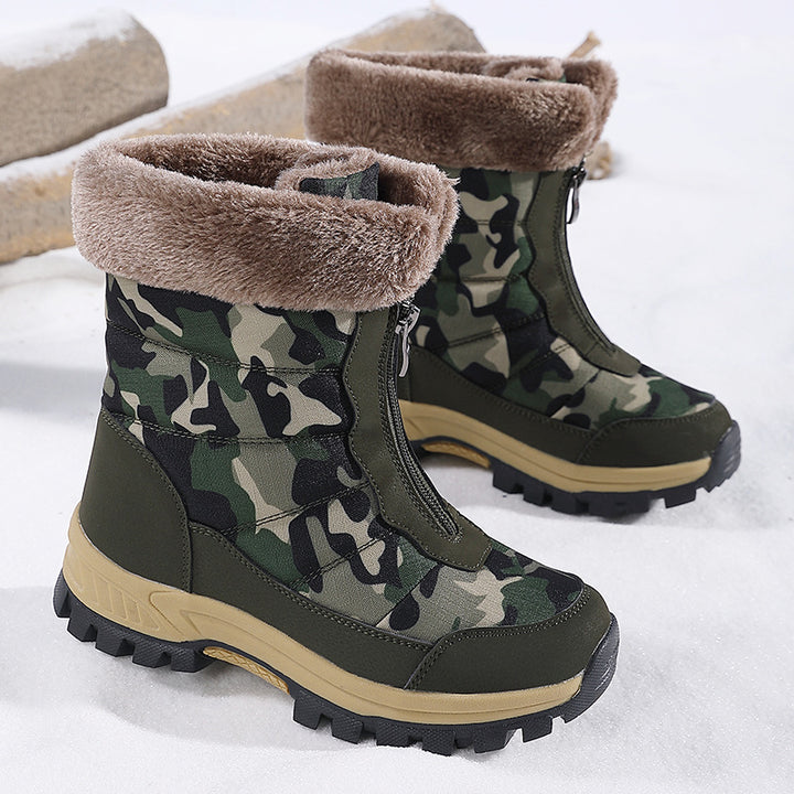 Damen isolierte Winterstiefel mit rutschfester Sohle und kuscheligem Innenfutter Drune