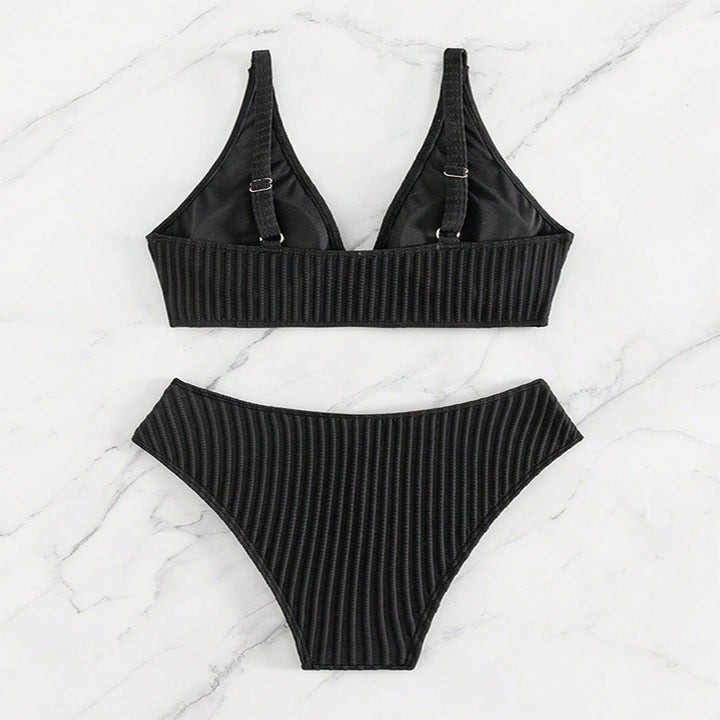 Damen Push-Up Bikini-Set mit vorteilhaftem High-Waist-Schnitt Drune