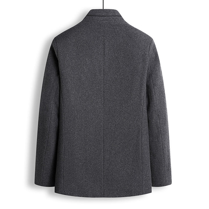 Herren modische Übergangsjacke mit Stehkragen und eleganten Details Drune