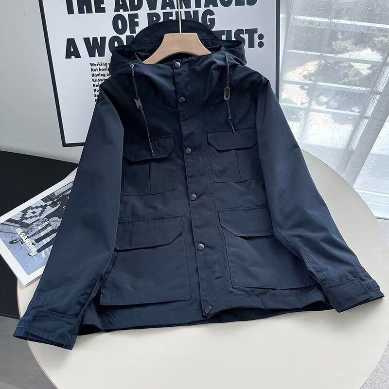 Damen funktionale Outdoor-Jacke mit mehreren aufgesetzten Taschen Drune