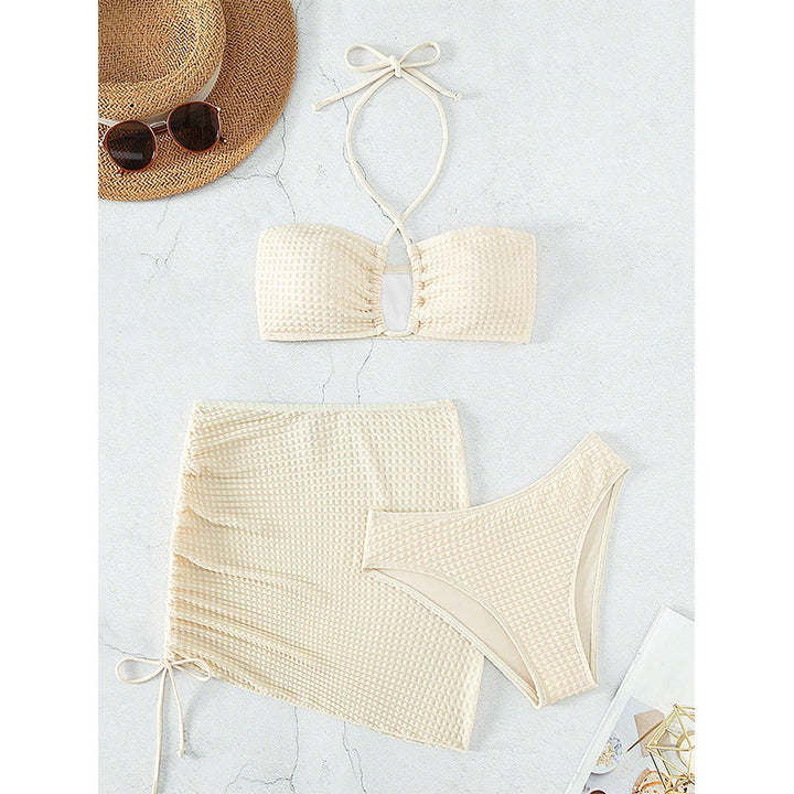 Damen Bandeau-Bikini mit sexy Wickelrock Drune