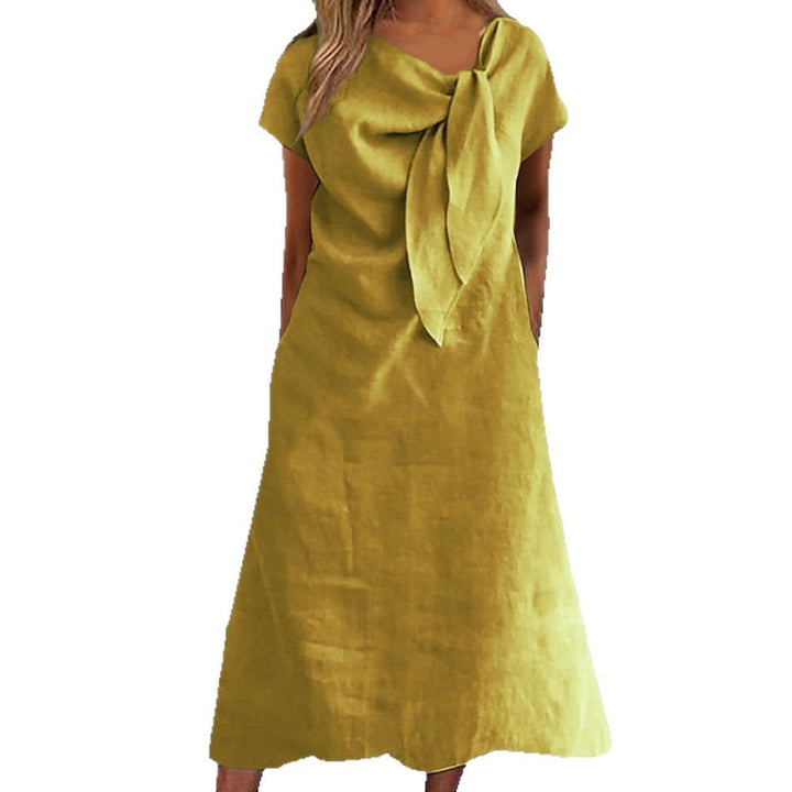 Damen Maxikleid mit schickem Schleifen-Design Drune