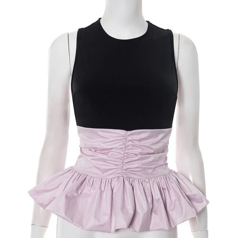 Damen Trendiges Rüschen-Top mit figurformendem Design Drune