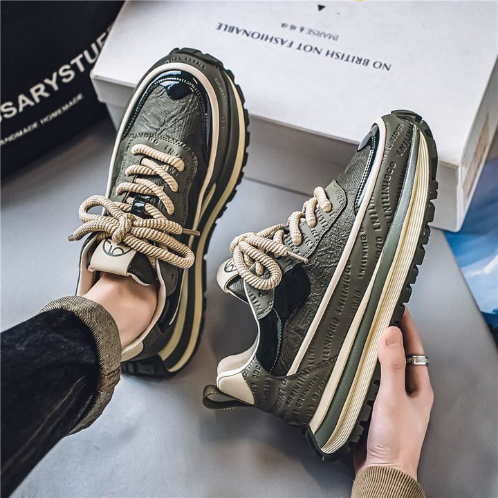 Damen modische Sneakers mit strukturierter Surface und stabiler Sohle Drune
